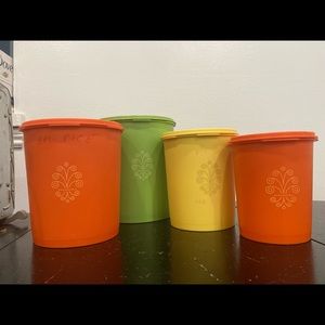 Vintage Tupperware storage containers